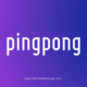 pingpong